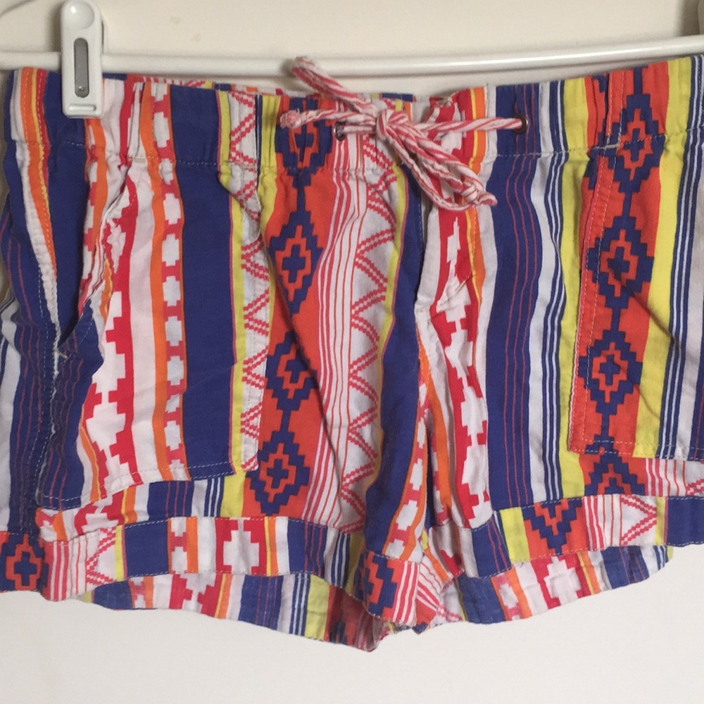 Geometric Multi-colored PJ Shorts